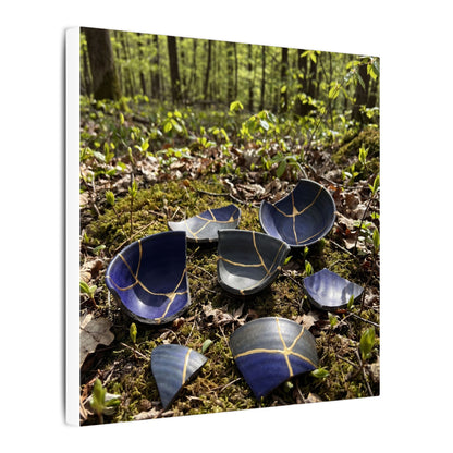 Philosophical Broken Pottery Canvas Art - Broken Beauty Kintsugi