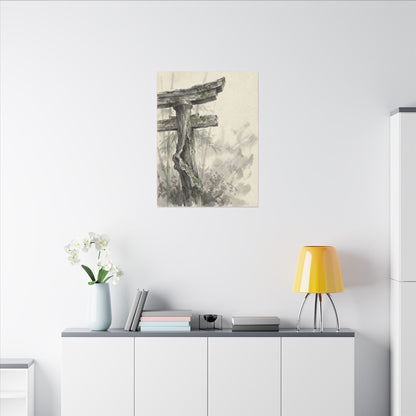 Torii Gate Summer Canvas Art | Zen Tranquil Design