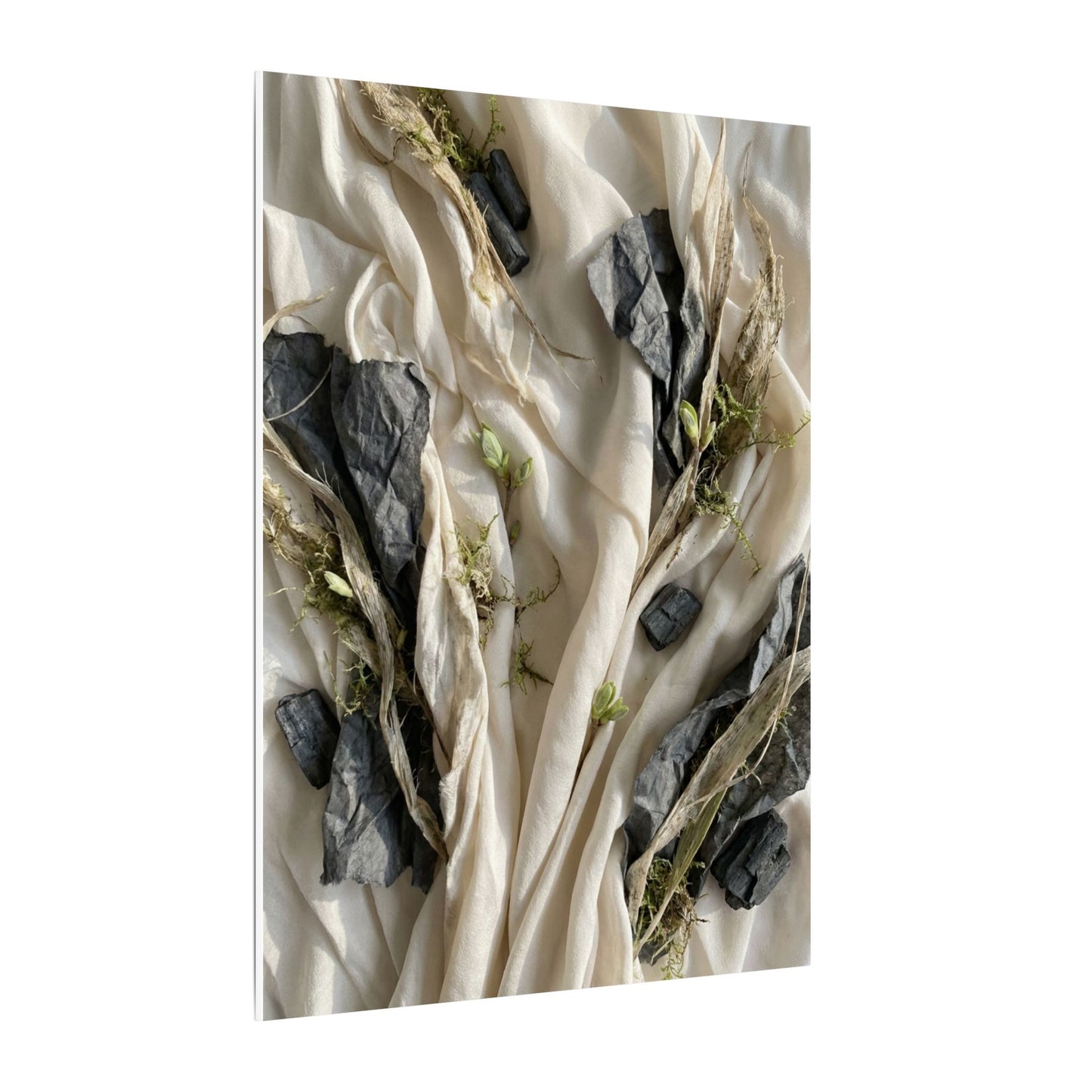 Spring Silk Drape Texture Canvas Art | Warm Decor