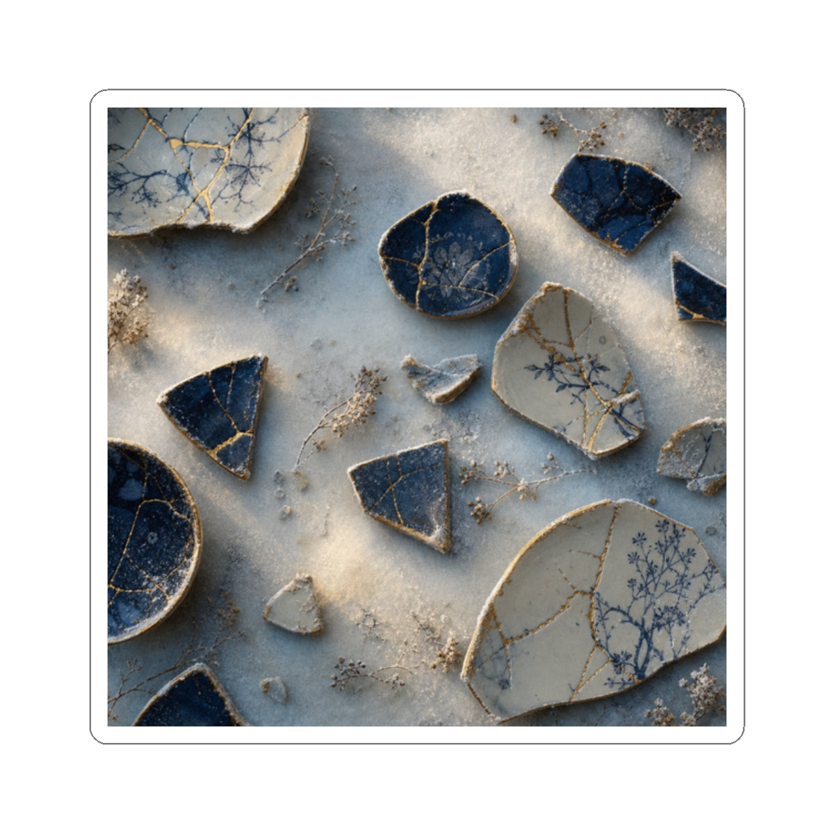 Dawn Broken Pottery Sticker - Kintsugi Ma
