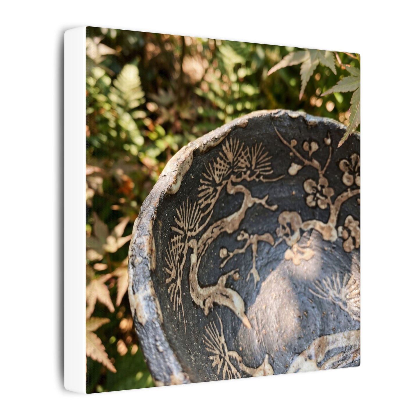 Ceramic Bowl Canvas Art | Summer Japandi Japanese Pattern Art