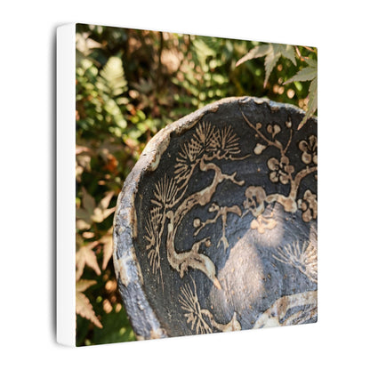 Ceramic Bowl Canvas Art | Summer Japandi Japanese Pattern Art