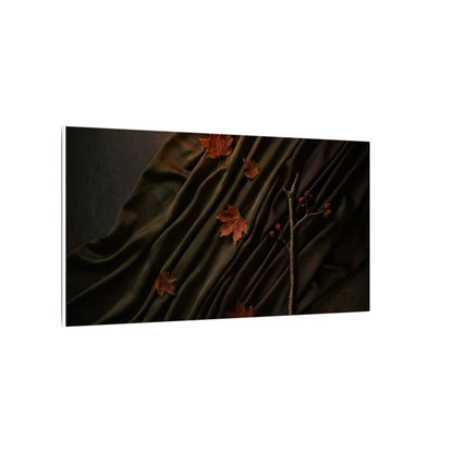 Autumn Silk Drape Moody Minimal Canvas Art | Moody Decor