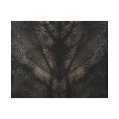 Seijaku Shadow Play Canvas Art - Dark Japandi Charcoal Ink