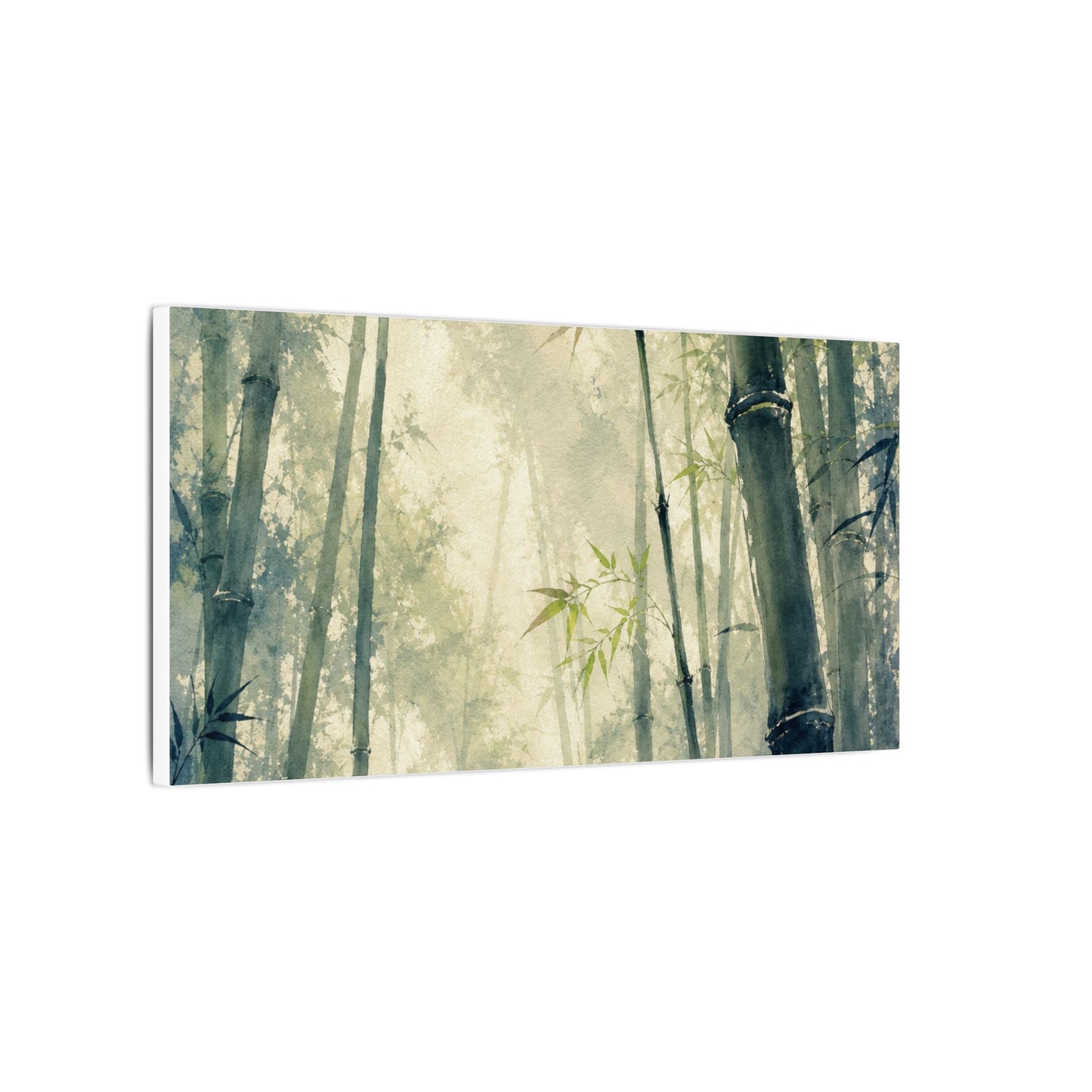 Bamboo Grove Spring Canvas Art | Zen Serene Design