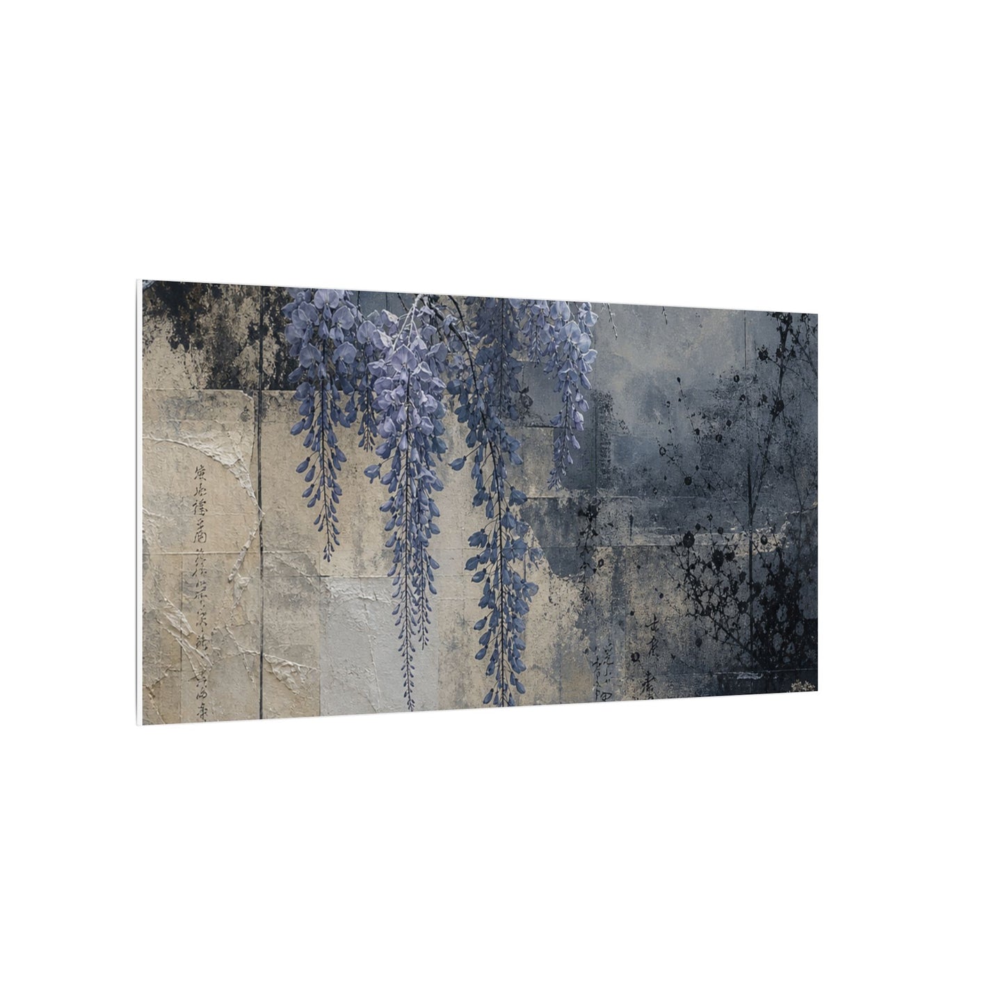 Winter Wisteria Texture Canvas Art | Elegant Decor