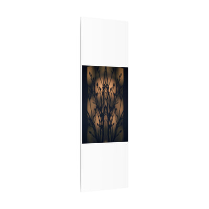 Dark Japandi Shadow Play in Golden Hour | Shadow Zen Canvas Art