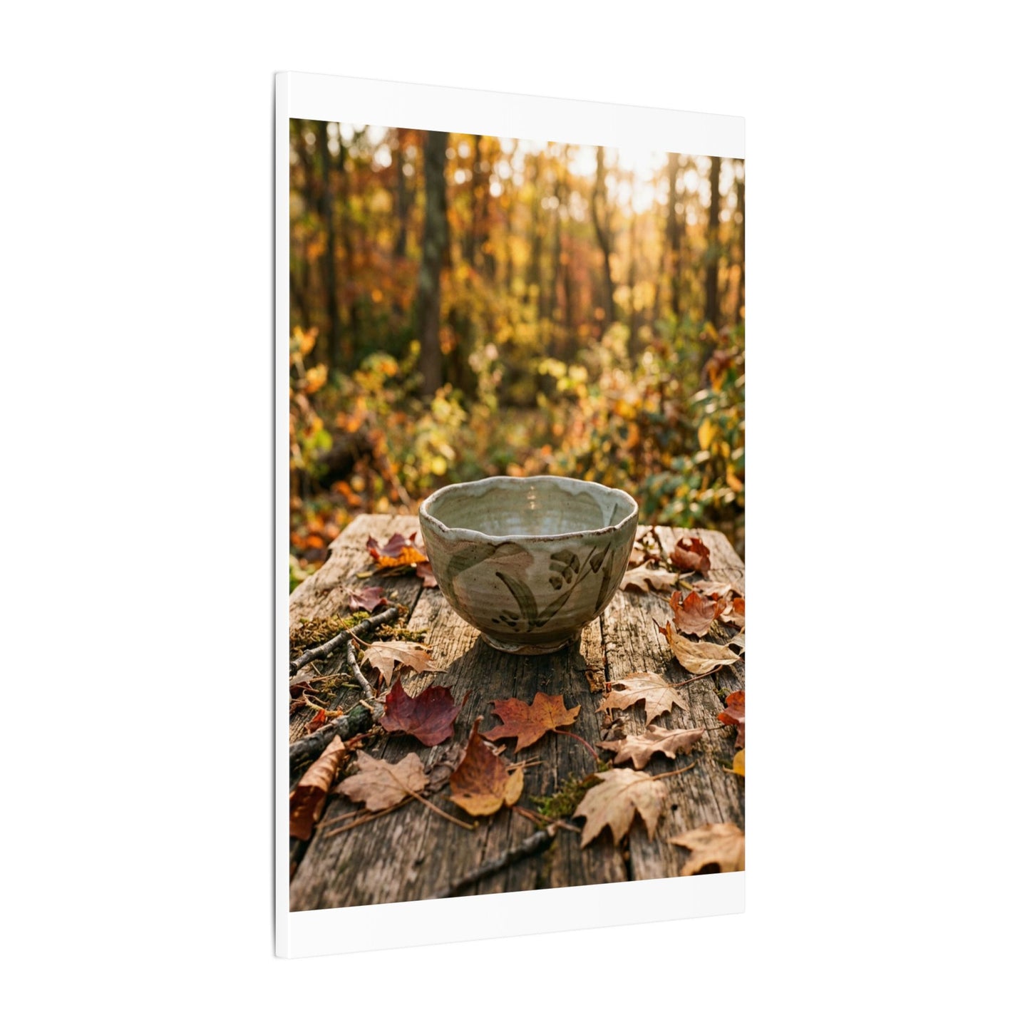 Spring Rock Garden Moody Minimal Canvas Art | Luxurious Decor