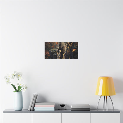 Pine Tree Autumn Canvas Art | Kintsugi Beautiful Design