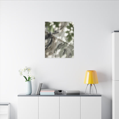 Spring Paper Fold Watercolor Canvas Art | Warm Decor
