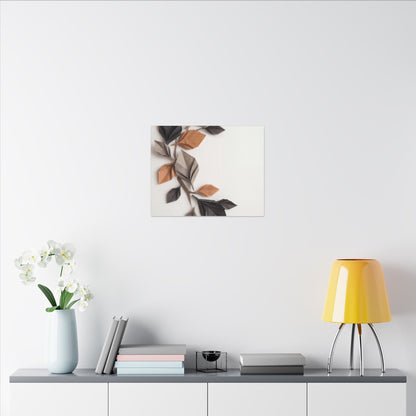 Paper Fold Autumn Canvas Art | Japandi Earthy Design