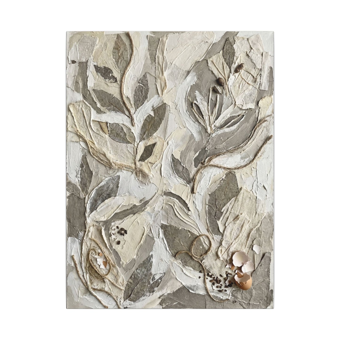 Japandi Textured Canvas Art