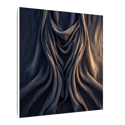 Moody Silk Drape Canvas Art - Shadow Zen Dark Japandi