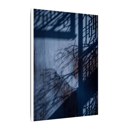 Shadow Play Moody Minimal Canvas Art | Moody Dark Japandi Art