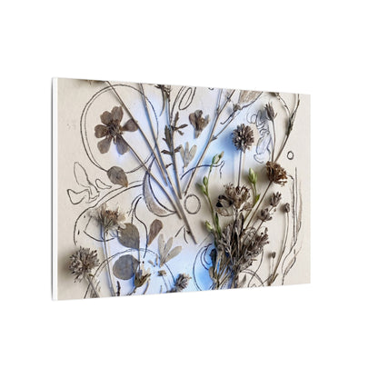 Dried Flowers Minimal Line Canvas Art | Elegant Japandi Art