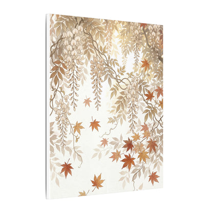 Shibui Wisteria Canvas Art - Japandi Japanese Pattern