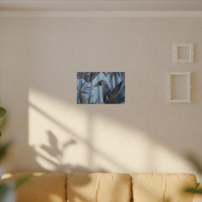 Paper Fold Canvas Art | Summer Kintsugi Crackle Gold Art