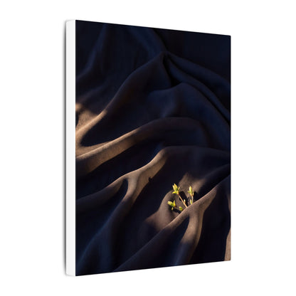 Silk Drape Shadow Zen Canvas Art | Luxurious Dark Japandi Art