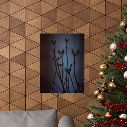 Spring Shadow Play Shadow Zen Wall Art Print | Moody Decor