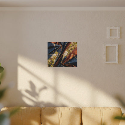 Golden Hour Paper Fold Canvas Art - Kintsugi Ma