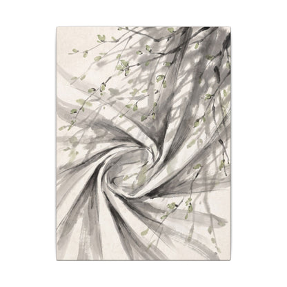 Silk Drape Spring Canvas Art | Zen Contemplative Design
