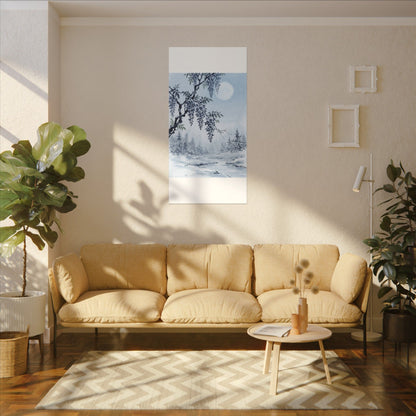 Seijaku Wisteria Canvas Art - Zen Sumi E
