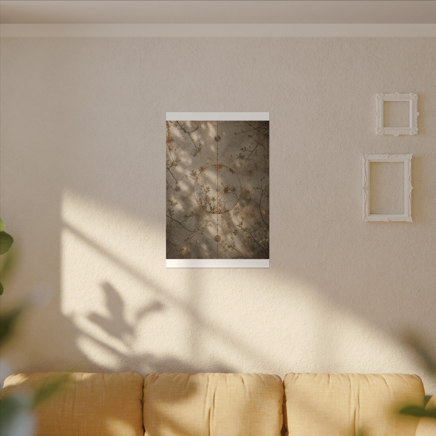 Japandi Rust Patina in Dappled | Japanese Pattern Canvas Art
