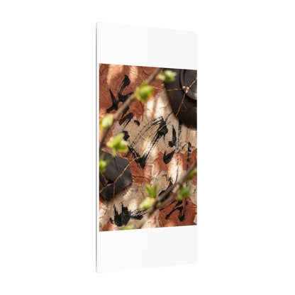 Datsuzoku Ink Brushstroke Canvas Art - Kintsugi Gold Repair