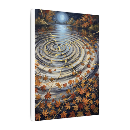 Moonlight Water Ripple Canvas Art - Kintsugi Fukinsei