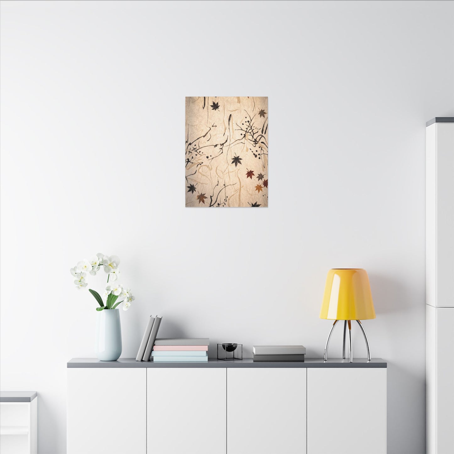 Golden Hour Shoji Screen Canvas Art - Japandi Fukinsei