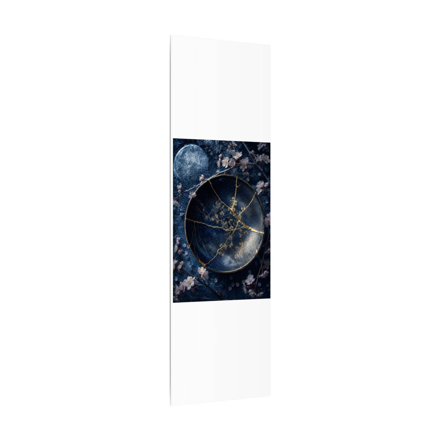 Cherry Blossom Winter Canvas Art | Kintsugi Philosophical Design