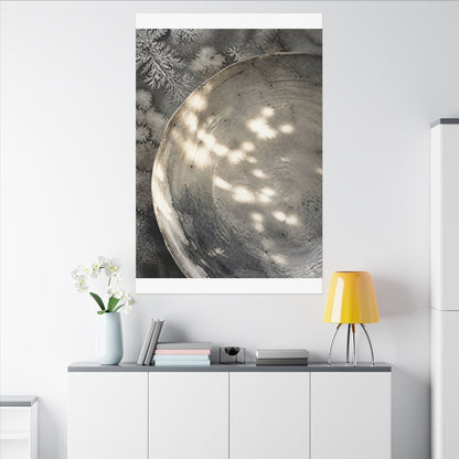 Ceramic Bowl Watercolor Canvas Art | Warm Japandi Art