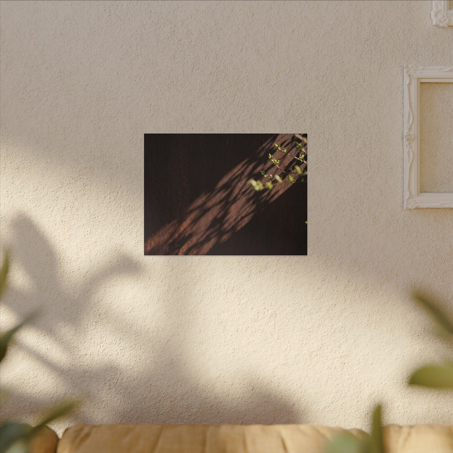 Rust Patina Moody Minimal Canvas Art | Sophisticated Dark Japandi Art