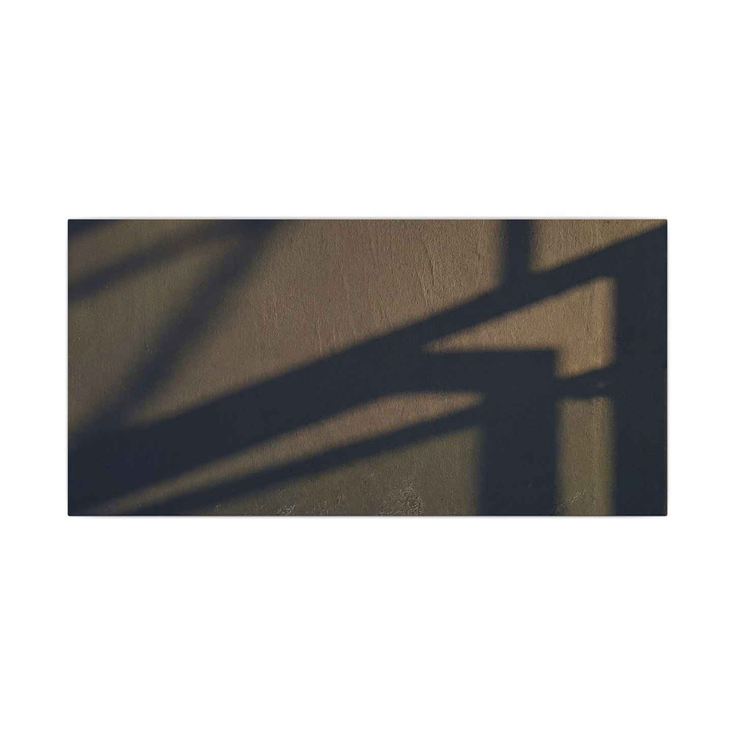 Sophisticated Shadow Play Canvas Art - Moody Minimal Dark Japandi