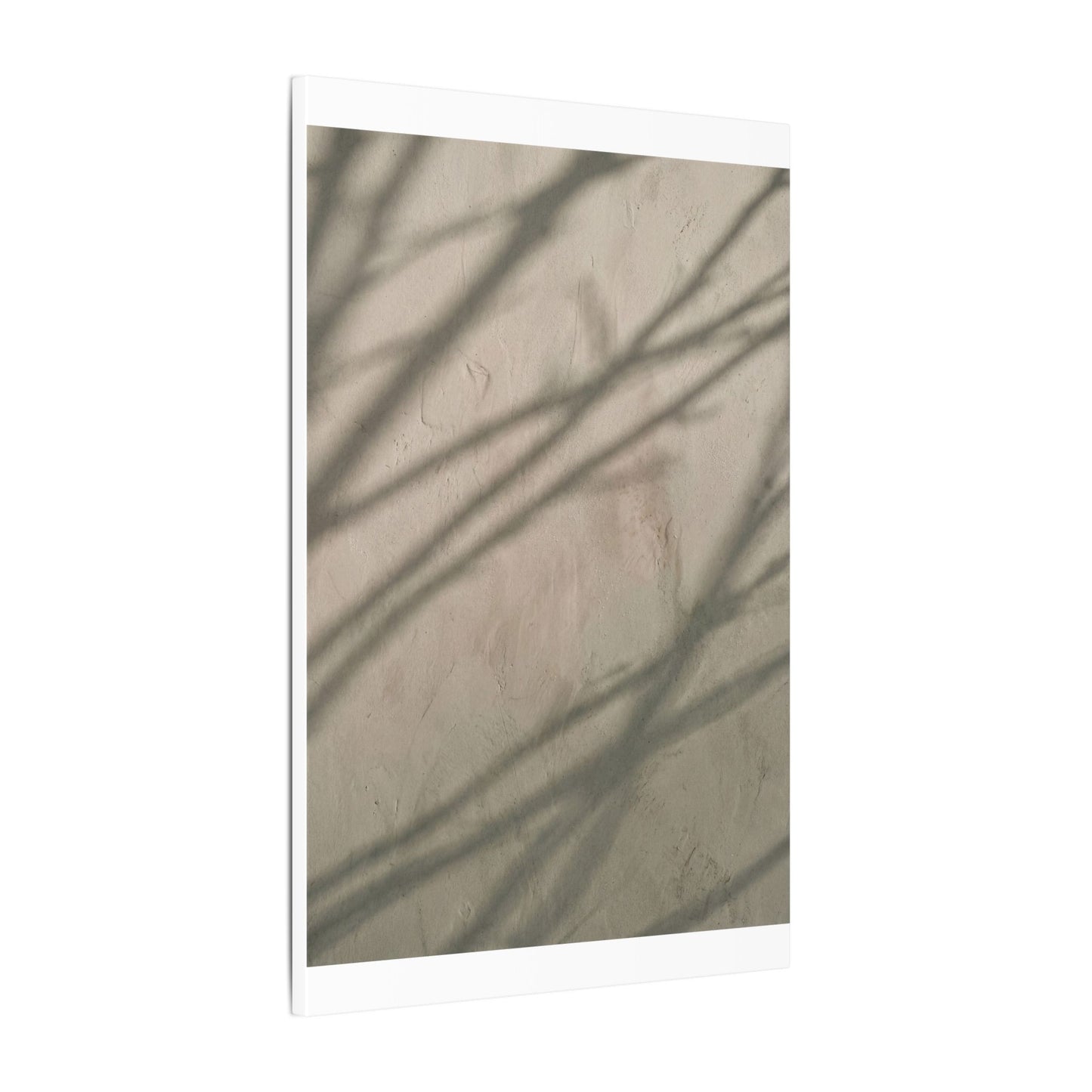 Shadow Play Japanese Pattern Canvas Art | Warm Japandi Art