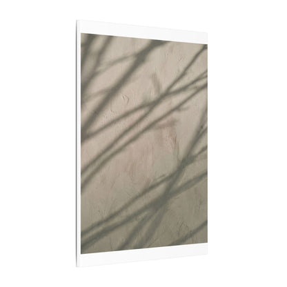 Shadow Play Japanese Pattern Canvas Art | Warm Japandi Art