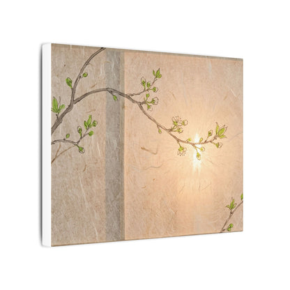 Shoji Screen Canvas Art | Spring Japandi Minimal Line Art
