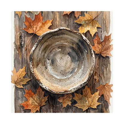 Ceramic Bowl Watercolor Wall Art Print | Elegant Japandi Art