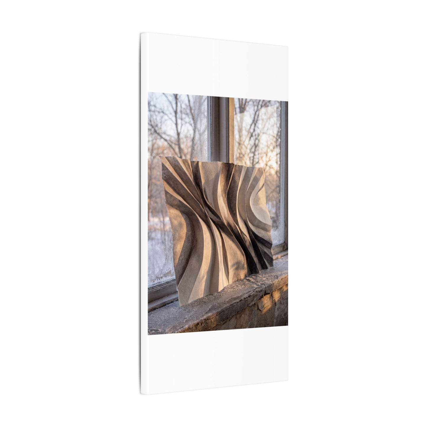 Mono No Aware Paper Fold Canvas Art - Japandi Minimal Line