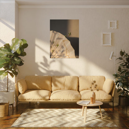 Paper Fold Gold Vein Canvas Art | Healing Kintsugi Art
