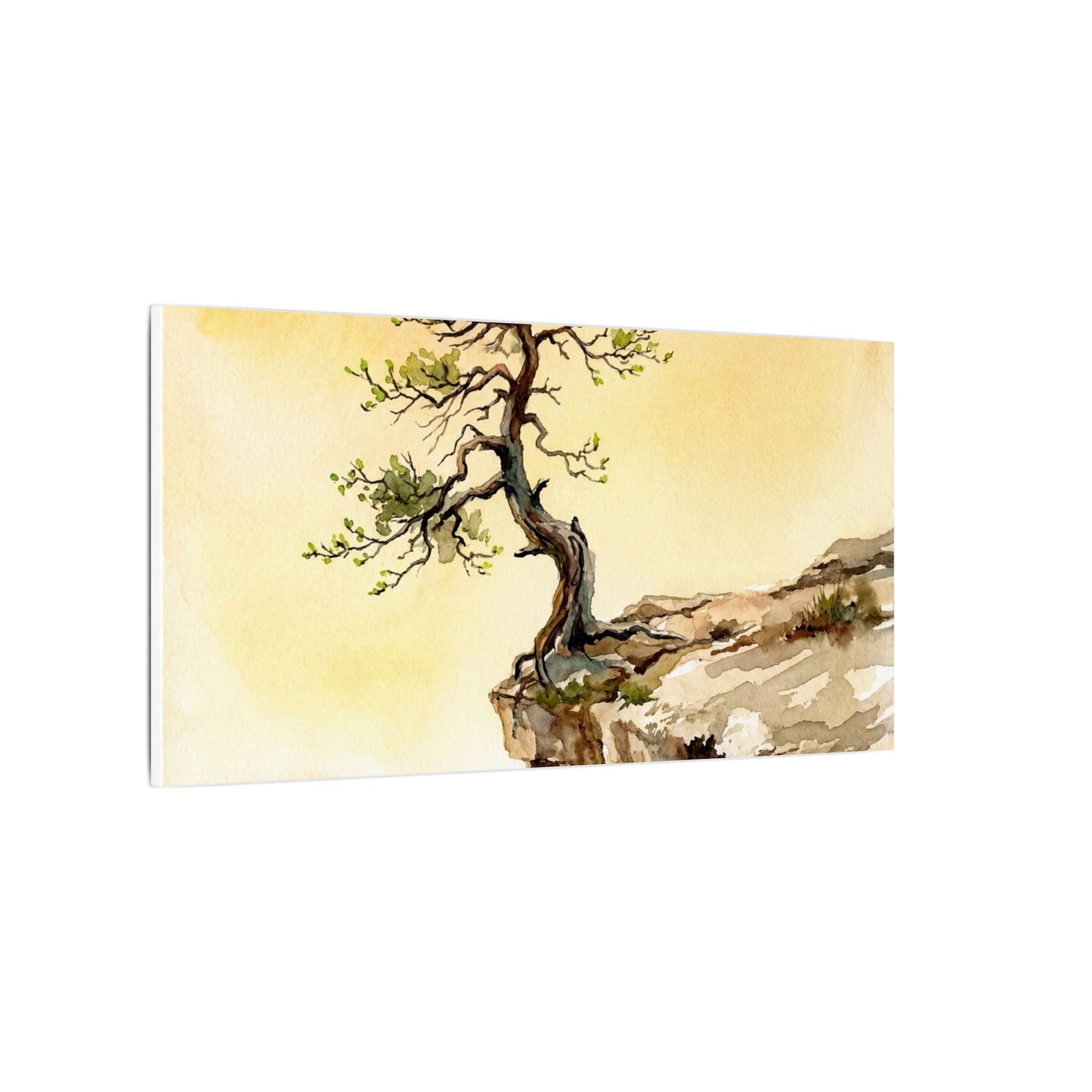Golden Hour Pine Tree Canvas Art - Japandi Fukinsei