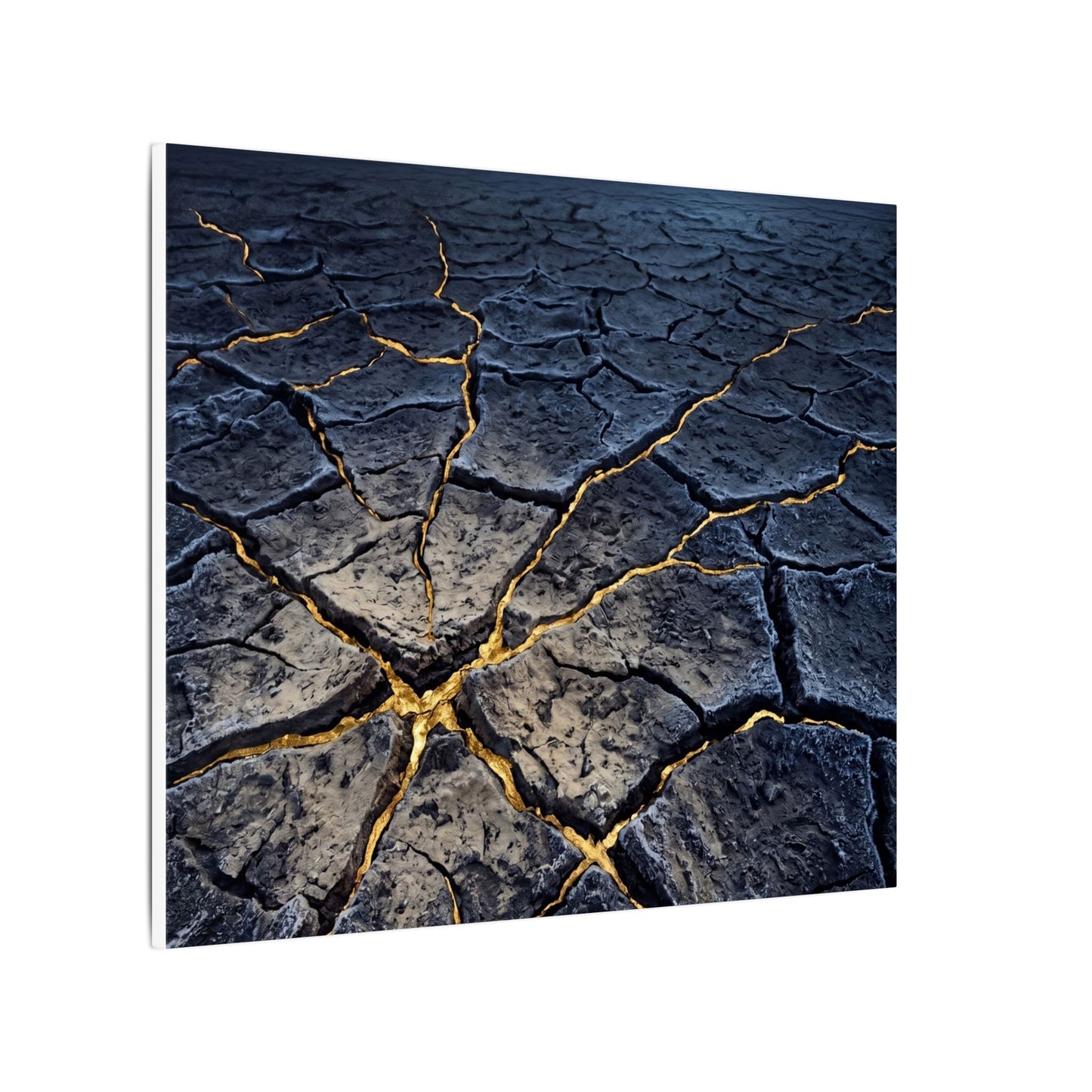 Cracked Earth Broken Beauty Canvas Art | Artful Kintsugi Art