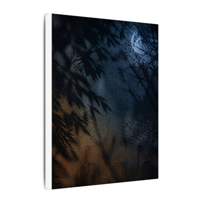 Kanso Shadow Play Canvas Art - Dark Japandi Shadow Zen