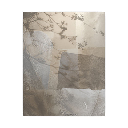 Neutral Shadow Play Canvas Art - Texture Japandi