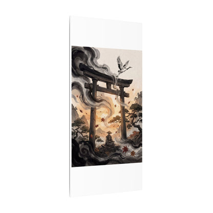 Torii Gate Ukiyo E Inspired Canvas Art | Serene Zen Art
