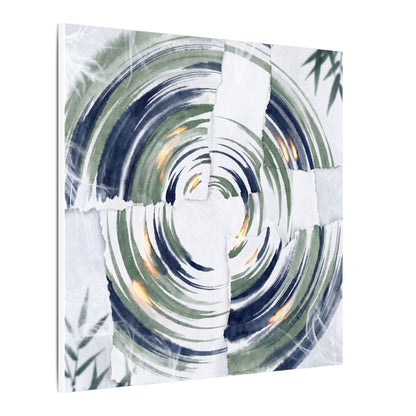 Winter Water Ripple Sumi E Canvas Art | Peaceful Decor