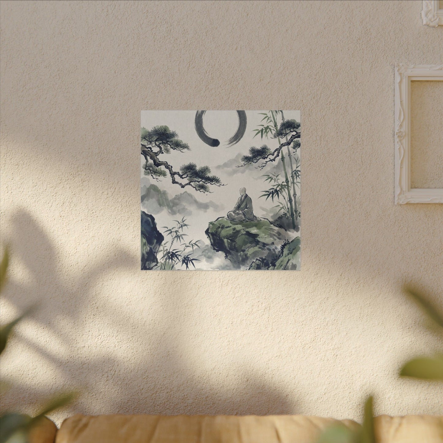 Zen Sumi-e Canvas Art
