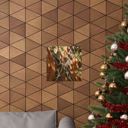 Rust Patina Gold Vein Wall Art Print | Artful Kintsugi Art