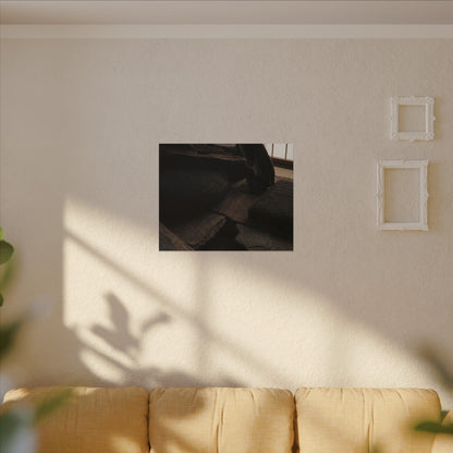 Dark Japandi Shadow Zen Canvas Art