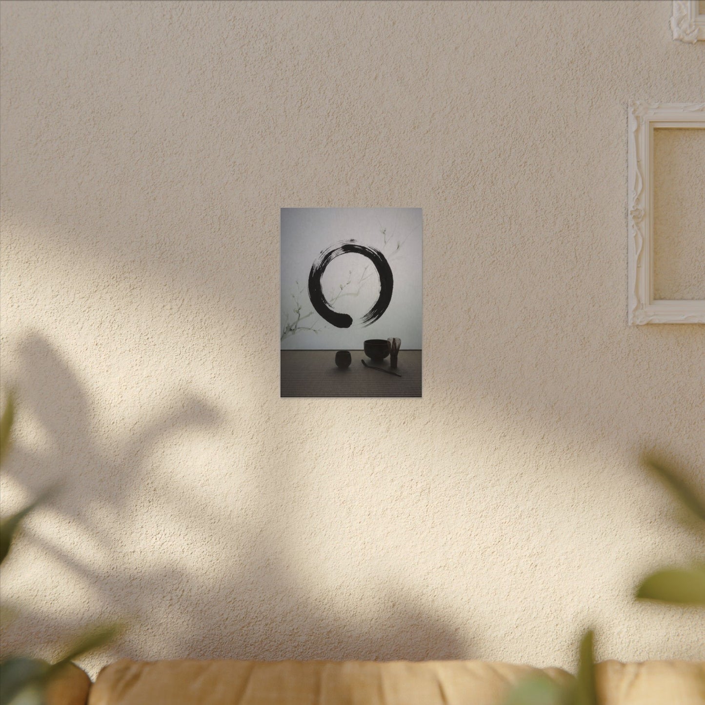 Tea Ceremony Enso Canvas Art | Peaceful Zen Art
